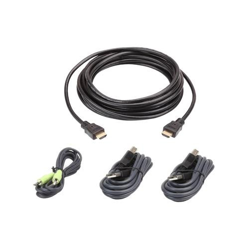 ATEN Kit de câbles KVM sécurisé HDMI USB 3 M - 2L-7D03UHX4