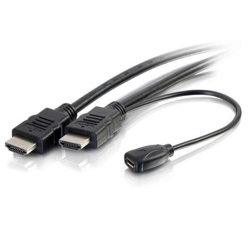 C2G  câble HDMI 4,5 m HDMI, USB Micro-B HDMI, USB-A, USB Micro-B Noir - 56792