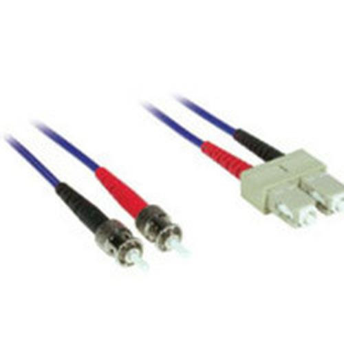 C2G 2m ST/SC Plenum-Rated Duplex 62.5/125 Multimode Fiber Patch Cable câble InfiniBand et à fibres optiques Bleu - 37506