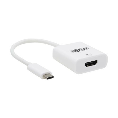 Tripp Lite  câble vidéo et adaptateur 0,12 m USB Type-C HDMI Type A (Standard) Blanc - U444-06N-HD8KW