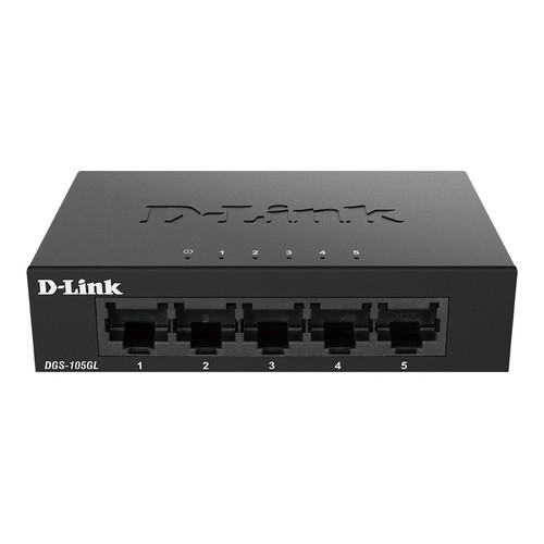 D-Link DGS-105GL Non-géré Gigabit Ethernet (10/100/1000) Bureau Noir - DGS-105GL/B