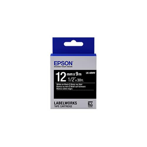 Epson LabelWorks Standard LK étiquette auto-collante Noir, Bleu, Gris - LK-4BWV