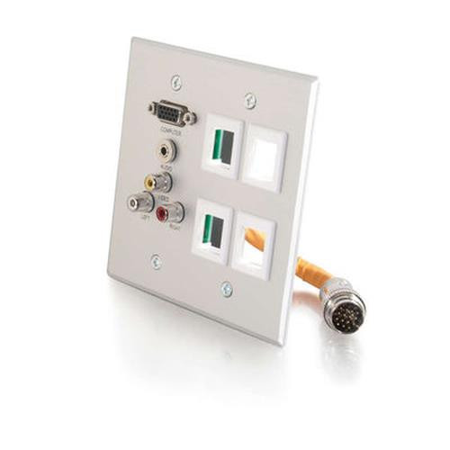 C2G RapidRun boitier de prise de courant Aluminium - 60029