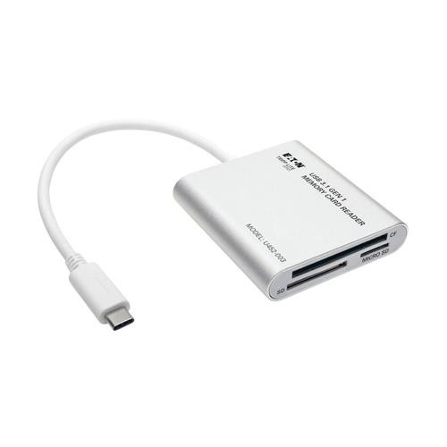 Tripp Lite  lecteur de carte mémoire USB 3.2 Gen 1 (3.1 Gen 1) Blanc - U452-003