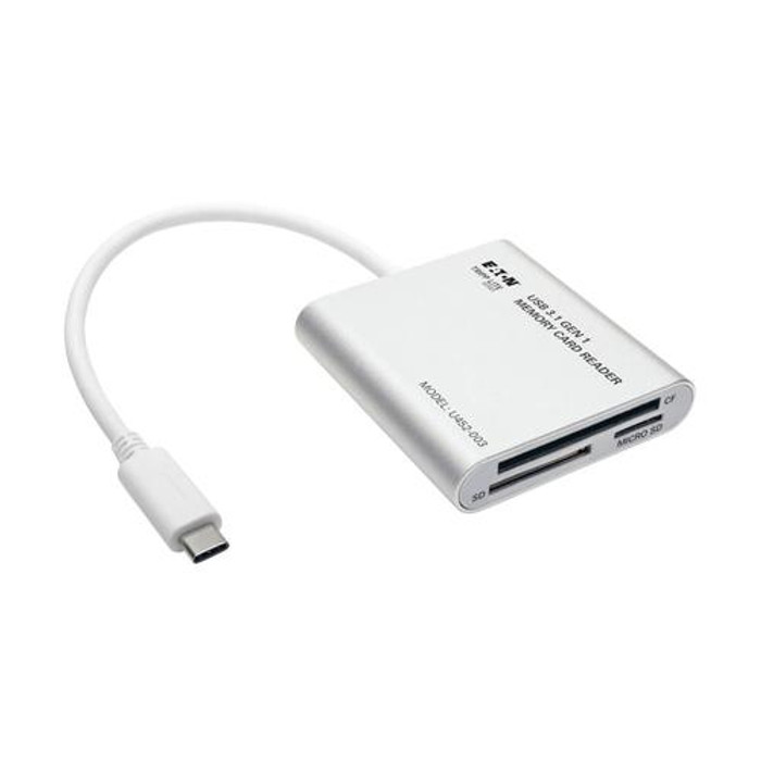 Tripp Lite  lecteur de carte mémoire USB 3.2 Gen 1 (3.1 Gen 1) Blanc - U452-003