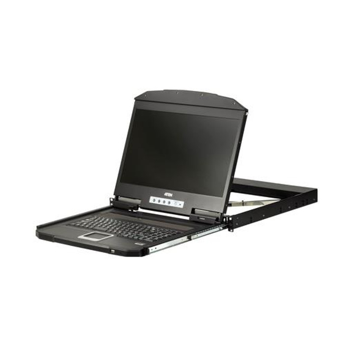 ATEN  support d'ordinateurs 47 cm (18.5") 1920 x 1080 pixels Métal, Plastique Noir 1U - CL3700NW