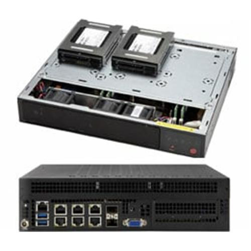 Supermicro  serveur barebone Intel SoC Noir - SYS-E301-9D-8CN8TP
