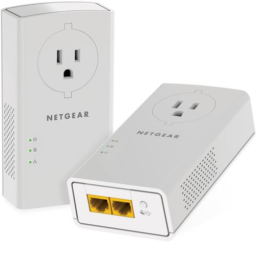 NETGEAR Powerline 2000 + Extra Outlet 2000 Mbit/s Ethernet/LAN Blanc 1 pièce(s) - PLP2000-100PAS