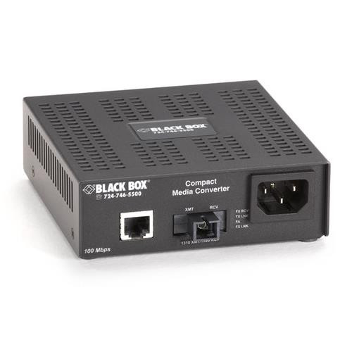 Black Box  convertisseur de support réseau Interne 100 Mbit/s 1310 nm Monomode Noir - LHC5129A-R3