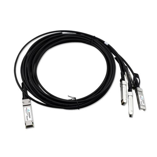Axiom QSFP+ - 4 SFP+ 5m câble InfiniBand et à fibres optiques QSFP+ 4x SFP+ Noir, Argent - AA1404036-E6-AX