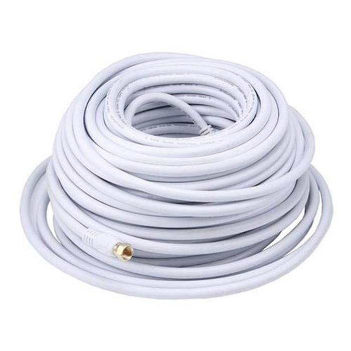 Monoprice  câble coaxial 30,48 m F Blanc - 104062