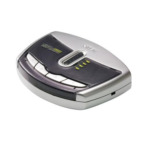 ATEN  commutateur écran, clavier et souris Noir, Argent - US421A