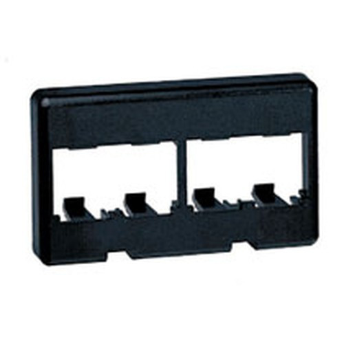 Panduit 4-port frame black châssis de réseaux - CFFP4BL