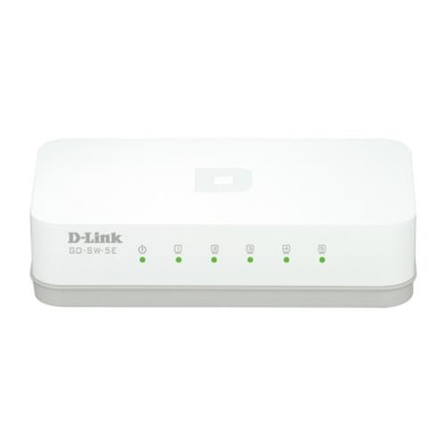 D-Link  commutateur réseau Non-géré Fast Ethernet (10/100) Blanc - GO-SW-5E