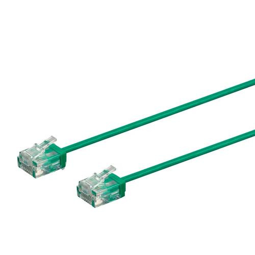 Monoprice Micro SlimRun câble de réseau Vert 0,3 m Cat6 U/UTP (UTP) - 34223
