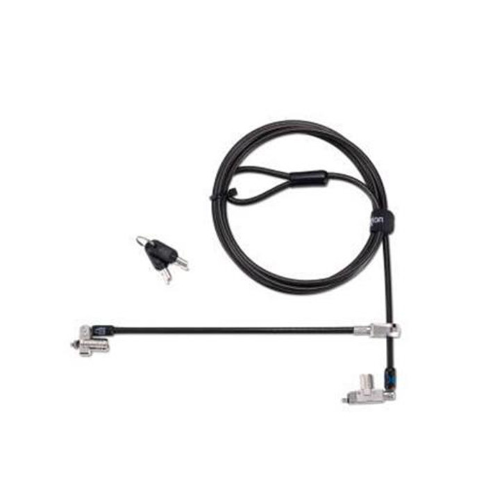 Kensington Câble de sécurité N17 2.0 à deux verrous à clé pour encoches Wedge — Clé passe - K60509M