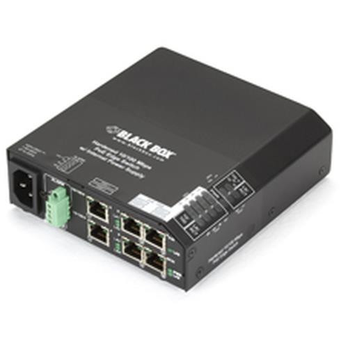 Black Box  commutateur réseau Non-géré L2 Fast Ethernet (10/100) Connexion Ethernet, supportant l'alimentation via ce port (PoE) Noir - LPH240A-H