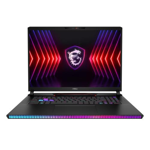 MSI Gaming Raider GE78 HX 14VIG-678CA Intel® Core™ i9 i9-14900HX Ordinateur portable 43,2 cm (17") Quad HD+ 64 Go DDR5-SDRAM 2 To SSD NVIDIA GeForce RTX 4090 Wi-Fi 7 (802.11be) Windows 11 Pro Noir - RAIDER GE78 HX 14VIG-678CA