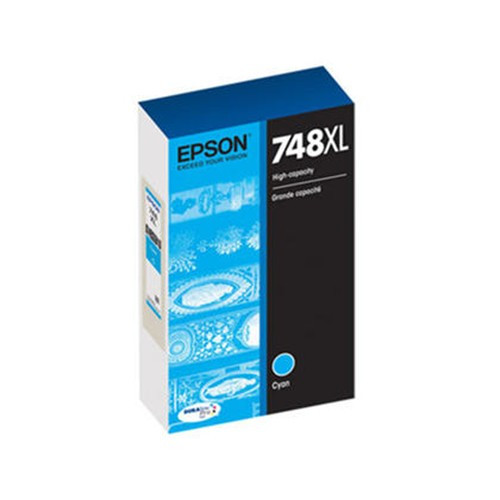 Epson 748XL cartouche d'encre Original Rendement élevé (XL) Cyan - C13T748XL220