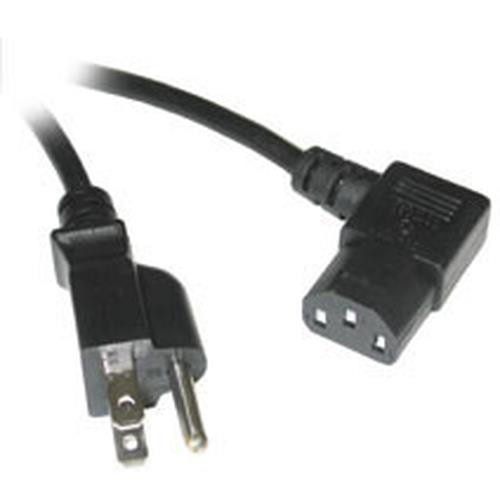 C2G Universal Right Angle Power Cord 6ft Noir 1,83 m NEMA 5-15P - 03152