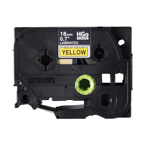 Brother  ruban d'étiquette Noir sur jaune - HGE6415PK