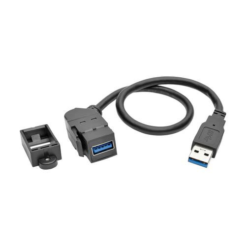 Tripp Lite  câble USB USB 3.2 Gen 1 (3.1 Gen 1) 0,3 m USB A Noir - U324-001-KPA-BK