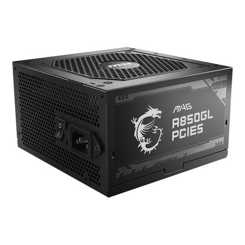MSI  unité d'alimentation d'énergie 850 W 20+4 pin ATX ATX Noir - MAG A850GL PCIE5