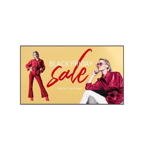 LG  Écran d'affichage dynamique Écran plat de signalisation numérique 2,79 m (110") LCD Wifi 500 cd/m² 4K Ultra HD Noir WebOS 16/7 - 110UM5K-B