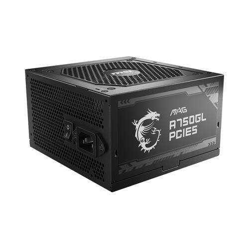 MSI  unité d'alimentation d'énergie 750 W 20+4 pin ATX ATX Noir - MAG A750GL PCIE5