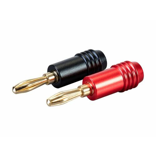 Monoprice  connecteur de fils Banana Noir, Or, Rouge - 21917