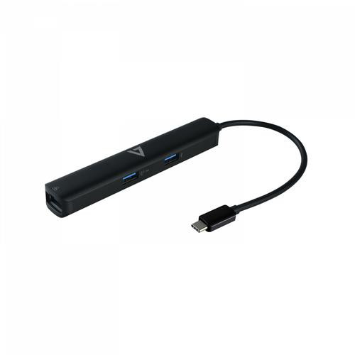 V7  station d'accueil USB 3.2 Gen 1 (3.1 Gen 1) Type-C Noir - UCMINIDOCK-PT