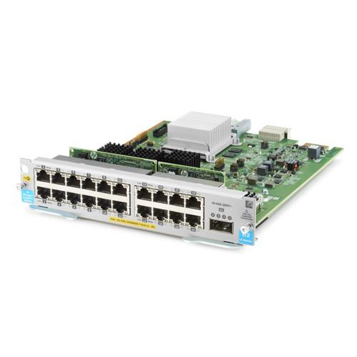 HPE 20-port 10/100/1000BASE-T PoE+ MACsec / 1-port 40GbE QSFP+ v3 zl2 module de commutation réseau Gigabit Ethernet - J9992A