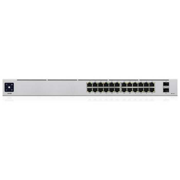 Ubiquiti UniFi 24-Port PoE Géré L2/L3 Gigabit Ethernet (10/100/1000) Connexion Ethernet, supportant l'alimentation via ce port (PoE) 1U Argent - USW-24-POE