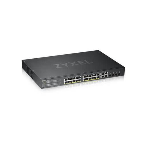 Zyxel GS1920-24HPv2 Géré Gigabit Ethernet (10/100/1000) Connexion Ethernet, supportant l'alimentation via ce port (PoE) Noir - GS1920-24HPV2