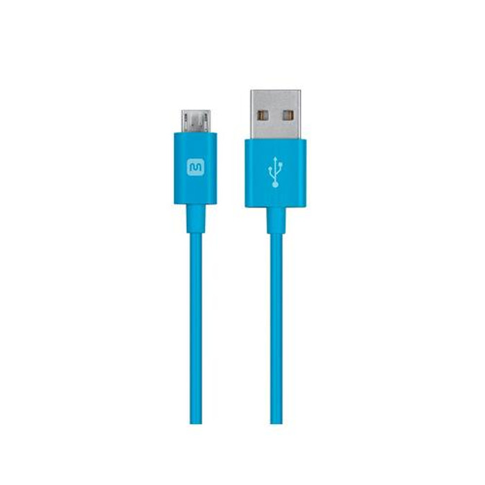 Monoprice  câble USB 3,1 m USB A Micro-USB B Bleu - 13935