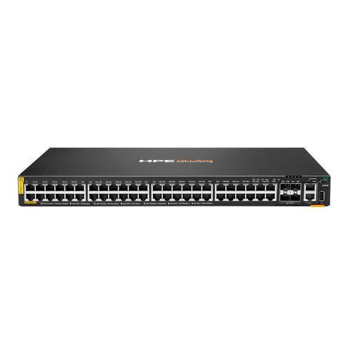HPE Aruba Networking CX 6200F 48G Class-4 PoE 4SFP 370W Géré L3 Gigabit Ethernet (10/100/1000) Connexion Ethernet, supportant l'alimentation via ce port (PoE) 1U - S0M84A#ABA