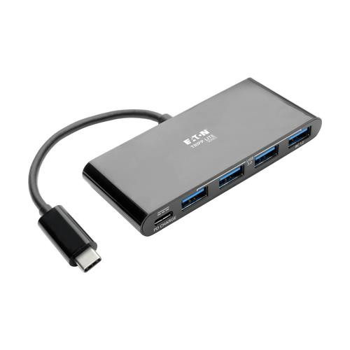 Tripp Lite  hub & concentrateur USB 3.2 Gen 2 (3.1 Gen 2) Type-C 5000 Mbit/s Noir - U460-004-4AB-C