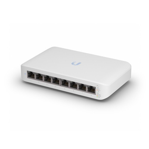 Ubiquiti UniFi Switch Lite 8 PoE Géré L2 Gigabit Ethernet (10/100/1000) Connexion Ethernet, supportant l'alimentation via ce port (PoE) Blanc - USW-LITE-8-POE