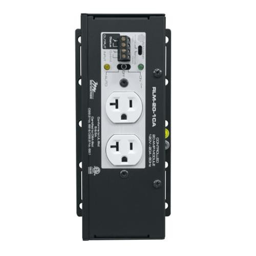 Middle Atlantic Products 20A CONTROLLED MOD,CORD prise de courant NEMA 5-20P Noir, Blanc - RLM-20-1CA