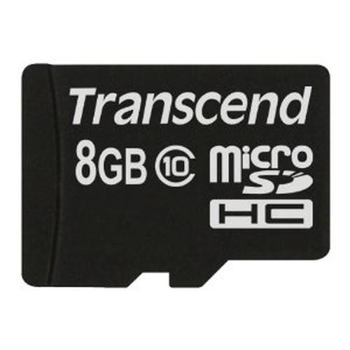 Transcend  mémoire flash 8 Go MicroSDHC NAND Classe 10 - TS8GUSDC10