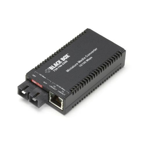 Black Box  convertisseur de support réseau 100 Mbit/s 1310 nm Monomode Noir - LHC015A-R3