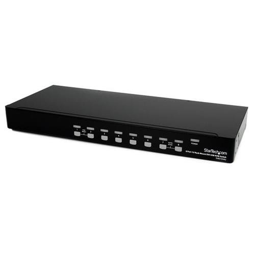 StarTech.com Commutateur KVM USB DVI 8 ports à montage en rack 1U - SV831DVIU