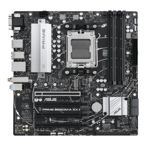 ASUS  carte mère AMD B650 Emplacement AM5 micro ATX - PRIME B650M-A AX II