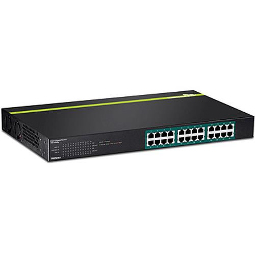 Trendnet  commutateur réseau Non-géré L2 Gigabit Ethernet (10/100/1000) Connexion Ethernet, supportant l'alimentation via ce port (PoE) Noir - TPE-TG240G