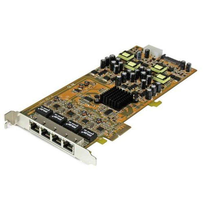 StarTech.com Carte réseau PCIe à 4 ports Gigabit Power over Ethernet - NIC PCI Express PSE / PoE - ST4000PEXPSE