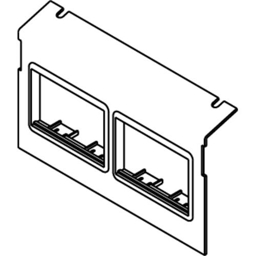 WIREMOLD  Plaque de commutation et obturateur - C8004P-2ACT