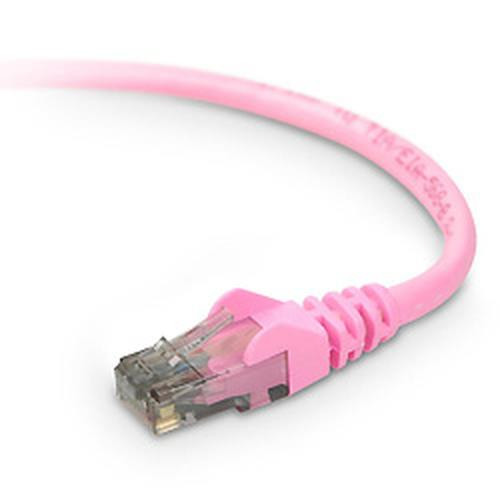 Belkin CAT6 Snagless Networking Cable câble de réseau Rose 12 m - A3L980-12-PNK-S