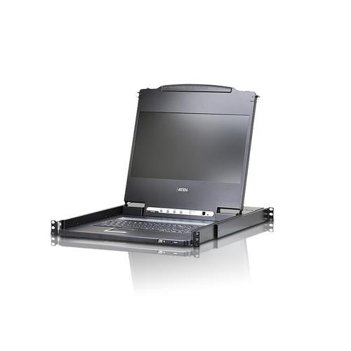 ATEN  commutateur écran, clavier et souris Grille de montage Noir - CL6700MW