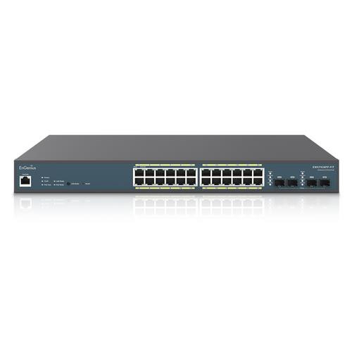 EnGenius  commutateur réseau Géré L2/L3 Gigabit Ethernet (10/100/1000) Connexion Ethernet, supportant l'alimentation via ce port (PoE) Gris - EWS7928FP-FIT