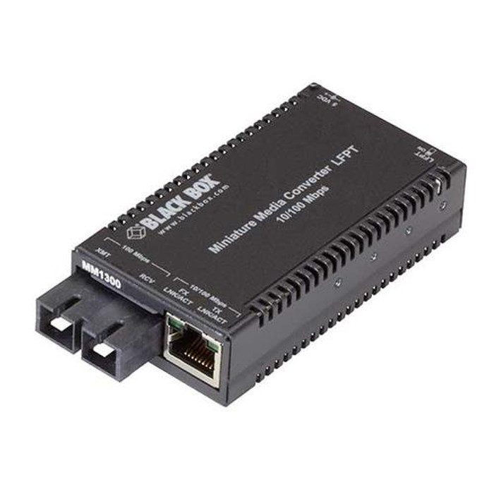 Black Box  convertisseur de support réseau 100 Mbit/s 1300 nm Multimode Noir - LHC014A-R3